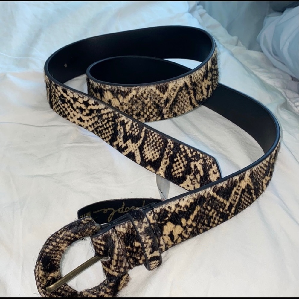 Free people faux fur belt